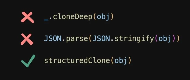 چرا باید به جای JSON.stringify و {...obj} از structuredClone استفاده کنیم؟